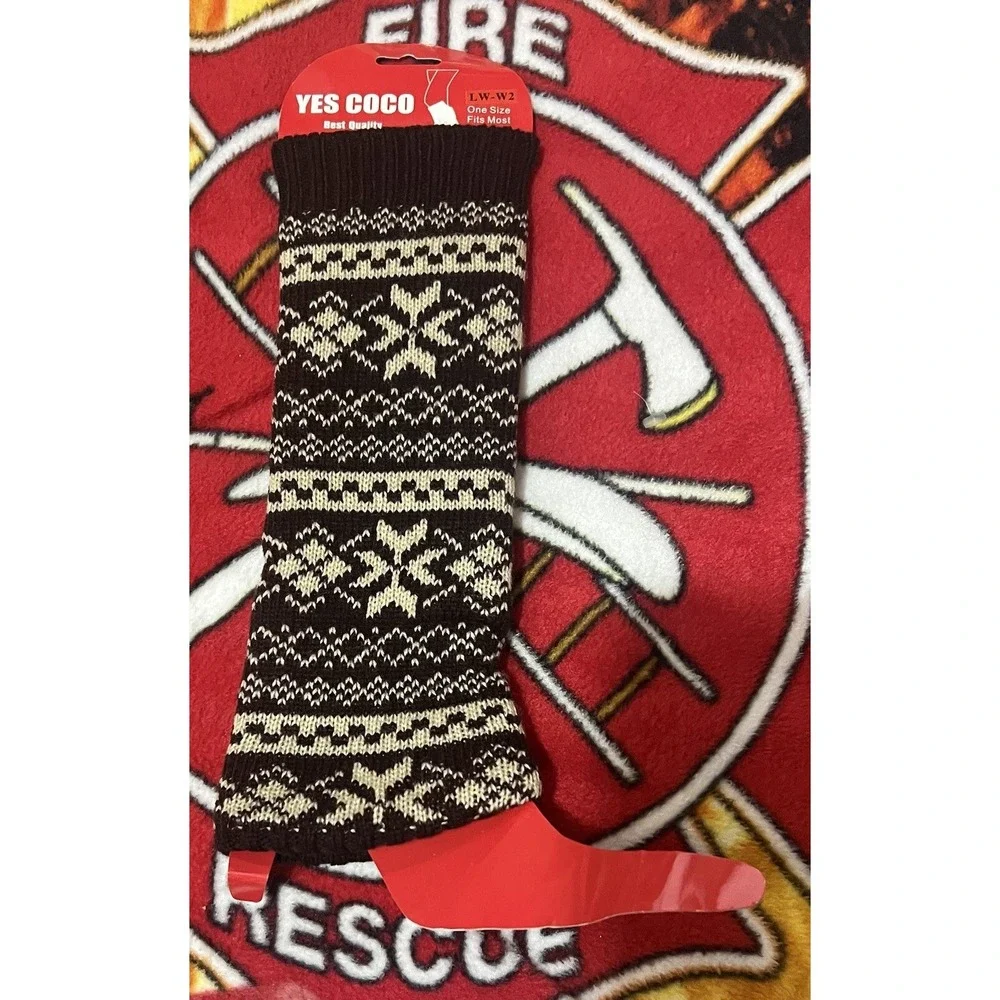 Leg Warmers - Yes Coco Soft Thick‎ Knit Legwarmers  Brown One Size Fits Most